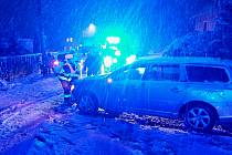 Srážka dvou osobních automobilů na silnici II/287 v Maršovicích