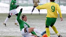 V sobotu 13. 3. proběhlo za hustého sněžení utkání ČFL mezi celky FK Baumit Jablonec nad Nisou B – FC Karlovy Vary.