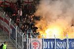 Fanoušci 1. FC Brno demolovali vybavení fotbalového stadiónu v Jablonci.