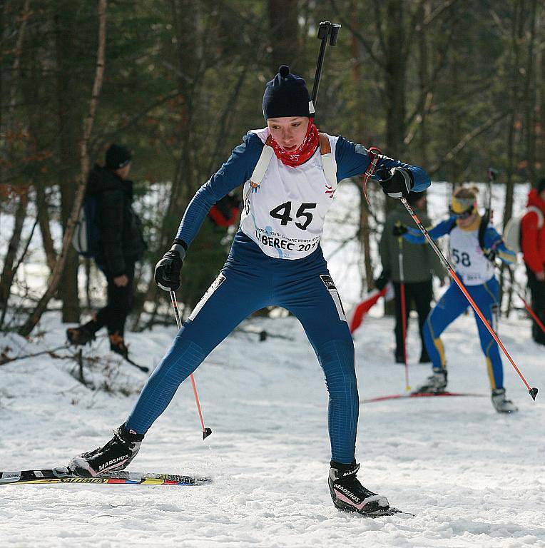 EYOWF 2011. Biatlon - dívky individuálně 10 kilometrů se jel v úterý v jabloneckých Břízkách. Bronzová skončila Uliana Kaysheva (RUS).