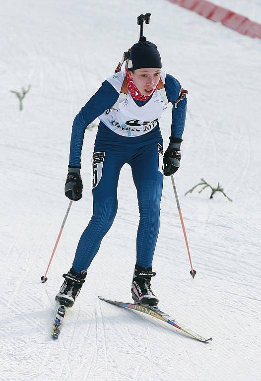 EYOWF 2011. Biatlon - dívky individuálně 10 kilometrů se jel v úterý v jabloneckých Břízkách. Bronzová skončila Uliana Kaysheva (RUS).