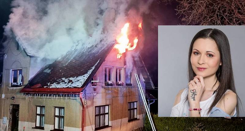 V domě, který zničil požár, žila Anna Klápšťová, známá z televizní soutěže Peče celá země.