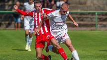 Zápas 5. kola fotbalové Divize C mezi týmy FK Jiskra Mšeno - Jablonec nad Nisou a FK Pardubice B se odehrál 8. září ve Velkých Hamrech.