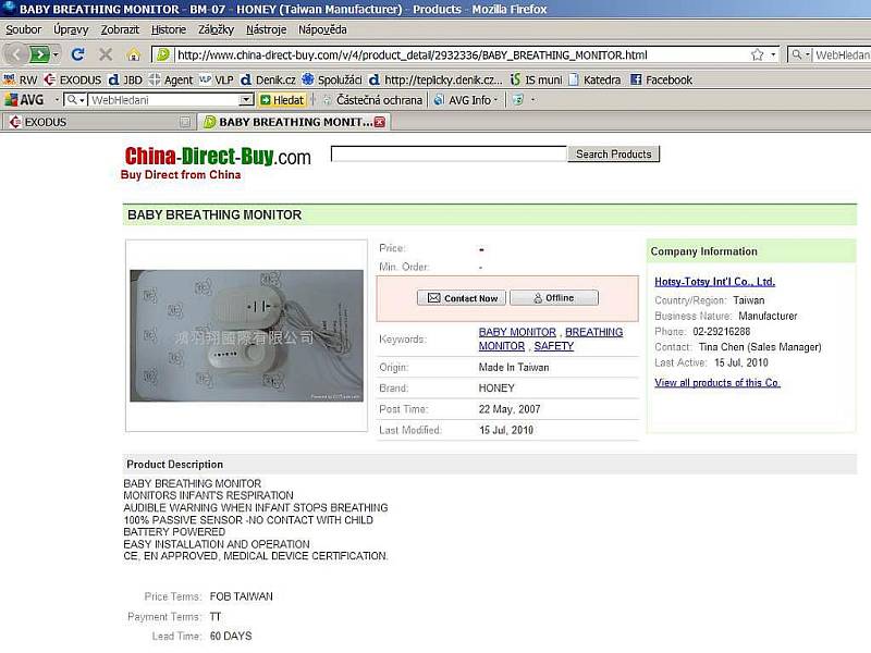 Internetová nabídka na: http://www.china-direct-buy.com/v/4/product_detail/2932336/BABY_BREATHING_MONITOR.html
