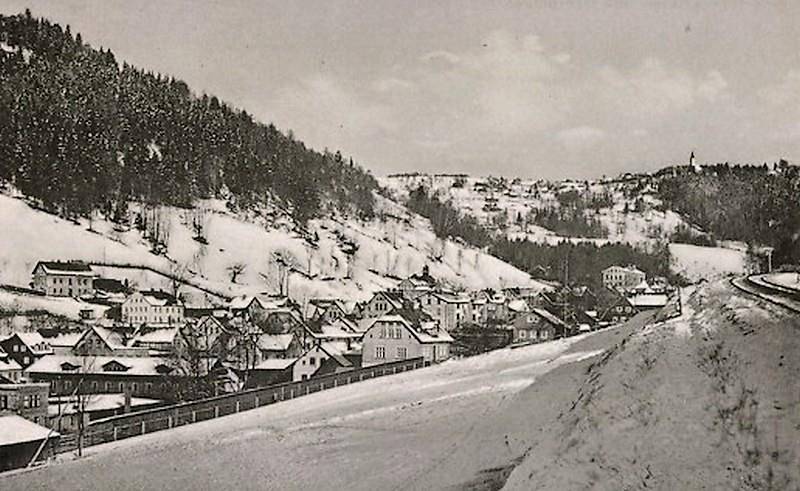 Obec Desná v Jizerských horách. Historické fotografie.