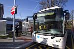 Otevření otočky autobusů u vlakového nádraží Jablonec n. N.