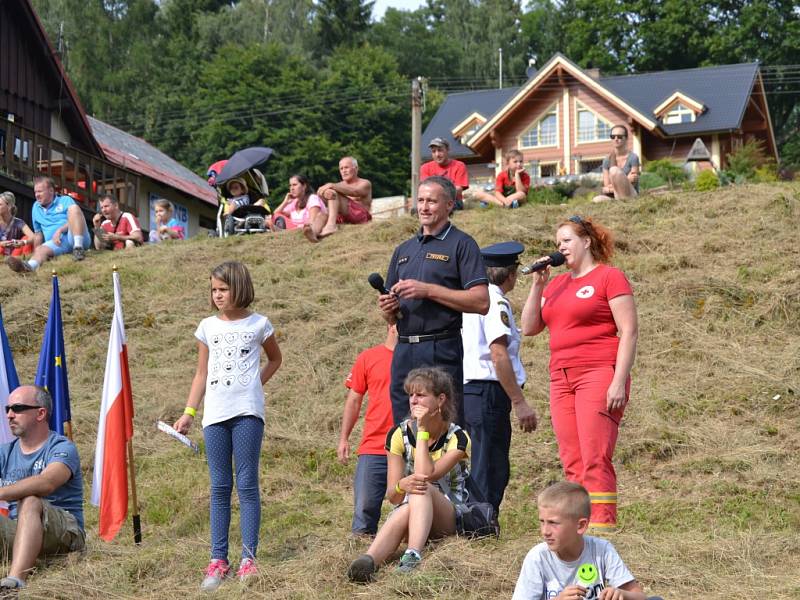 Mezinárodní den IZS pod Tanvaldským Špičákem.