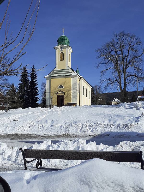 Harrachov v únoru 2021.