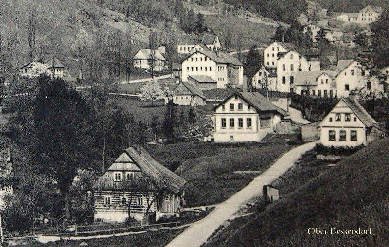 Obec Desná v Jizerských horách. Historické fotografie.