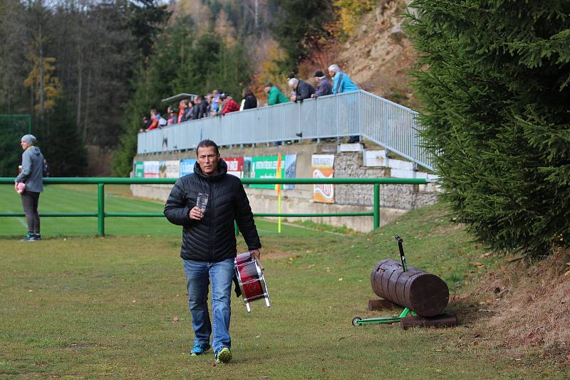 Zápas I. B třídy mezi Albrechticemi a béčkem Velkých Hamrů přinesl plný bodový zisk pro domácí mužstvo.