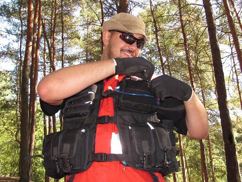 V litoměřické obci Mentaurov se od pátku 30. září do neděle 1. října kola 2. ročník Rescue Marathon. Tým jabloneckého Českého červeného kříže.