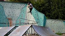 Jablonecký skatepark před lety, v provozu.