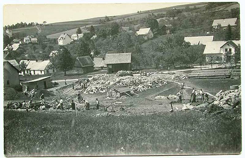 Historické fotografie obce Zlatá Olešnice. FOTO: archiv obce Zlatá Olešnice