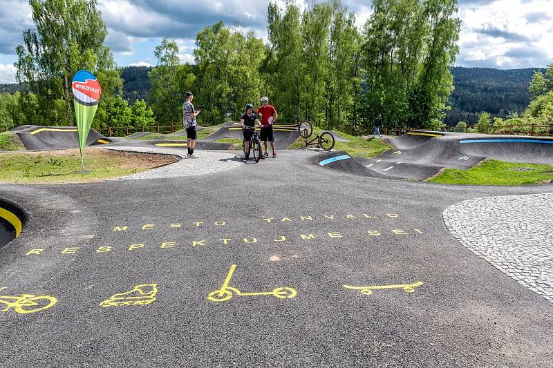 Pumptrack v Tanvaldě.