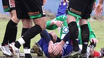 Fotbalisté FK Baumit po zásluze vedli góly Lafaty a Hlouška z druhé půle už 2:0. Nakonec se ale o tři body obávali. Kladno Szabem z penalty snížilo, ale stav se dál nezměnil.