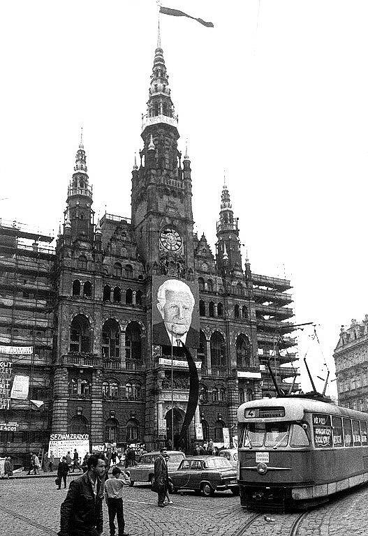 Dobové snímkyze srpna 1968 z Liberce pořízené jabloneckým fotografem.