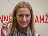 Tenistka Petra Kvitová (na snímku) navštívila 5. listopadu Českou mincovnu v Jablonci nad Nisou u příležitosti ražby pamětní mince se svým portrétem.