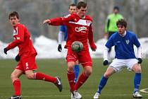 Jiskra Mšeno senzačně porazila Viktorii Jirny (v modrém) 1:0.