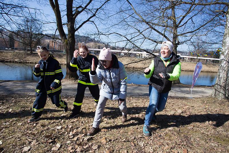 Semilská střední škola uspořádala Běh na podporu Ukrajiny.