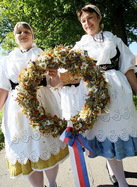 Deváté Krajské dožínkové slavnosti ve Smržovce.