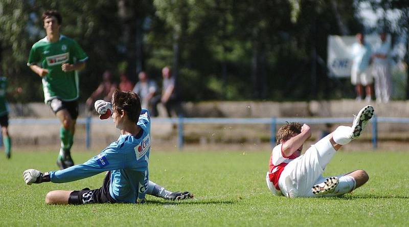 Ligoví dorostenci Baumitu nestačili na pražskou Slavii B. Prohráli 0:1.