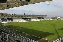 Fotbalový stadion v Jablonci nad Nisou.