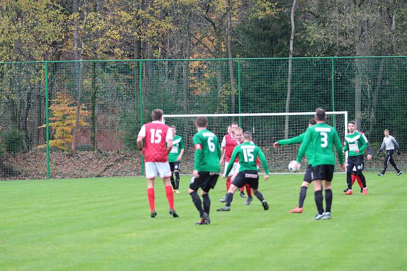 Zápas I. B třídy mezi Albrechticemi a béčkem Velkých Hamrů přinesl plný bodový zisk pro domácí mužstvo.