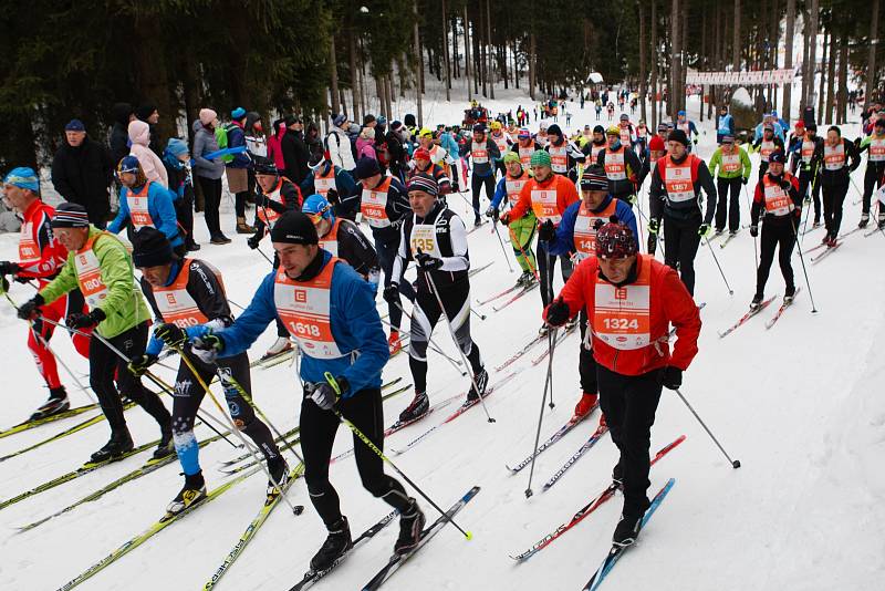 Závod Jizerské 50. Neděle 10. února