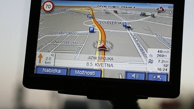 GPS navigace. Ilustrační obrázek.