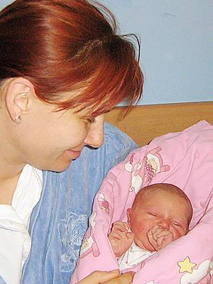 Liliana Šimková se mamince Marice Šimkové narodila 23. ledna 2008 v jablonecké porodnici. Měřila 49 centimetrů a vážila 3200 gramů. Blahopřejeme!  
