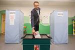 Biatlonista Tomáš Krupčík odevzdal 21. října v Jablonci nad Nisou svůj hlas ve volbách do Poslanecké sněmovny Parlamentu České republiky.