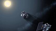 Satelity Proba-3 vytvářejí umělé zatmění pro družici Solar Orbiter.