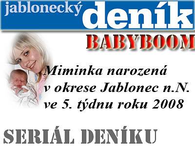 Miminka okresu Jablonec n.N.  25.01.2008 až 01.02.2008