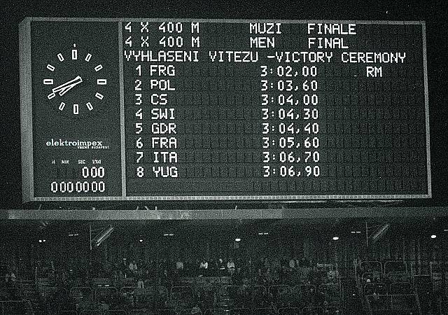 Vynikající český atlet Karel kolář drží český rekord v běhu na 400 mterů více jak třiet let. jeho hodnota je 45.77 vtřein a vytvořen byl na ME v roce 1978 v Praze. 