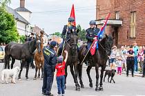 Svátek koní v Lomnici nad Popelkou se konal 4. června 2022 a poprvé se zde představila jízdní policie z Libereckého kraje.