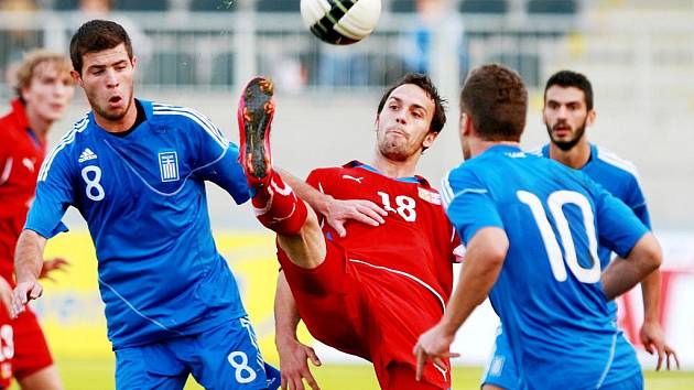 Jan Vošahlík (18) v dresu reprezentační jednadvacítky.