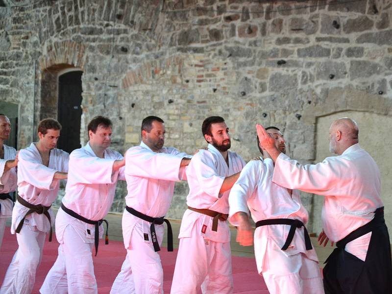 Dva věhlasní zahraniční mistři bojového umění, aikido a taichi, vedou sportovní kemp v nejvýše položené osadě Jizerských hor na Jizerce.