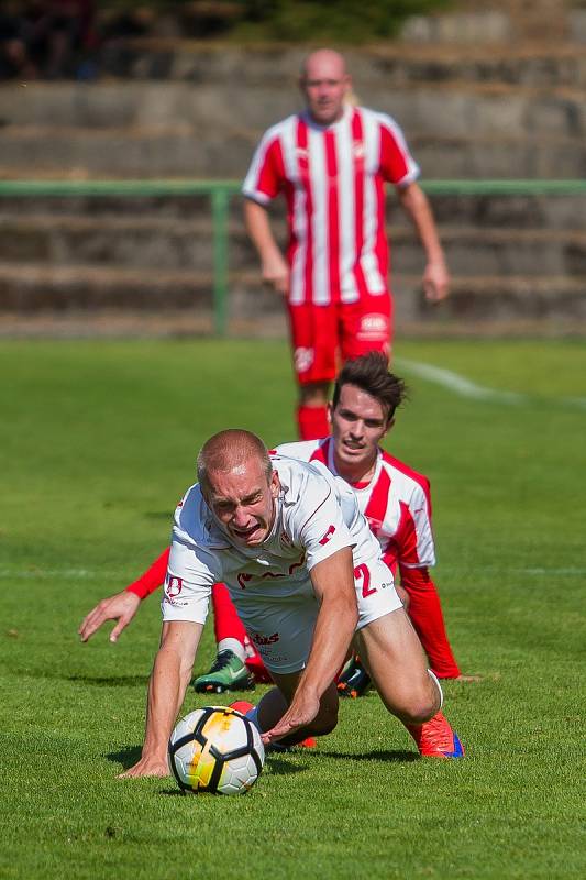 Zápas 5. kola fotbalové Divize C mezi týmy FK Jiskra Mšeno - Jablonec nad Nisou a FK Pardubice B se odehrál 8. září ve Velkých Hamrech.