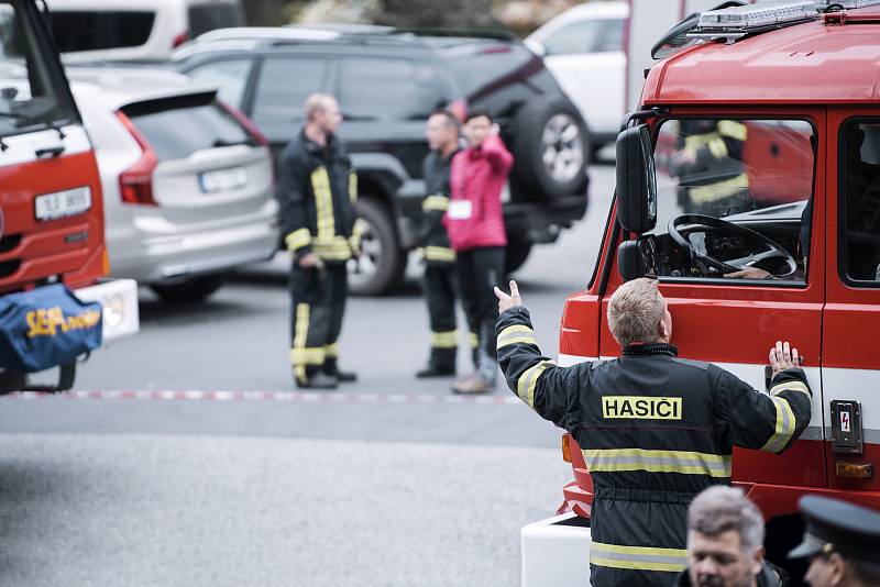 Komín bývalé výtopny Brandl šel k zemi.