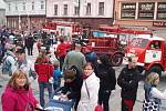 Oslava 150. výročí dobrovolného hasičstva na Mírovém náměstí v Jablonci.