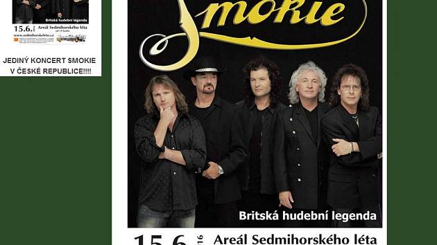 Sedmihorské léto odstartuje legendární Smokie, jediným koncertem v republice.