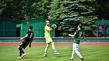 Fanoušci ve Velkých Hamrech se dočkali. Konečně se hrál zase fotbal. A k přípravnému utkání s domácím áčkem přijela rezerva FK Jablonec B.