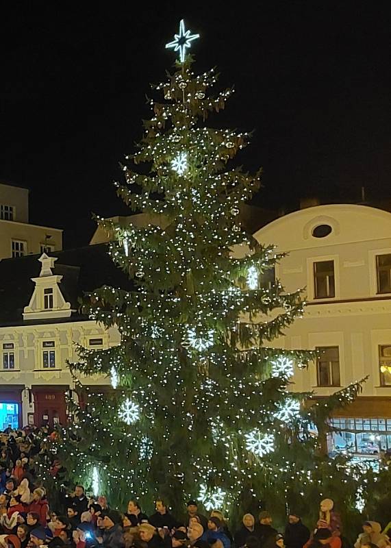 Vánoční strom v Jablonci nad Nisou