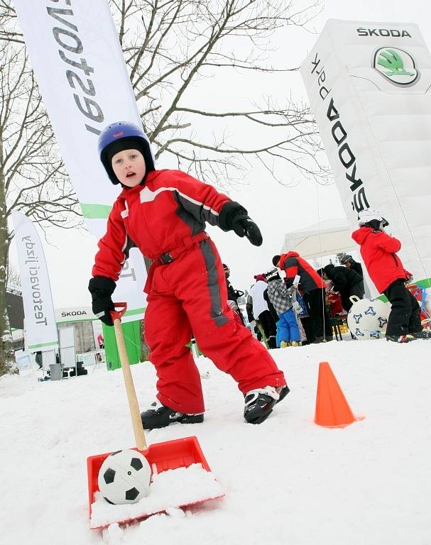 V lyžařském areálu Severák v Hraběticích v Jizerských horách se v neděli konala akce ŠKODA park. 