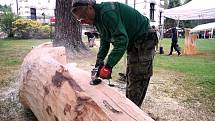 Sympozium Desná 2022 se blíží do finále, aukce výtvorů dřevořezbářů je na programu v sobotu večer.