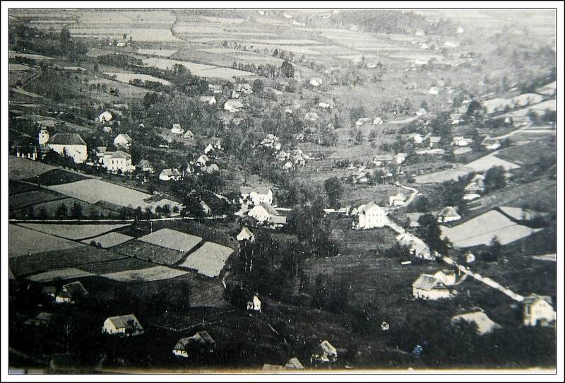 Historické fotografie obce Zlatá Olešnice. FOTO: archiv obce Zlatá Olešnice