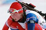 EYOWF 2011. Biatlon - dívky individuálně 10 kilometrů se jel v úterý v jabloneckých Břízkách. Dominika Zelinková (78) obsadila 32. místo.