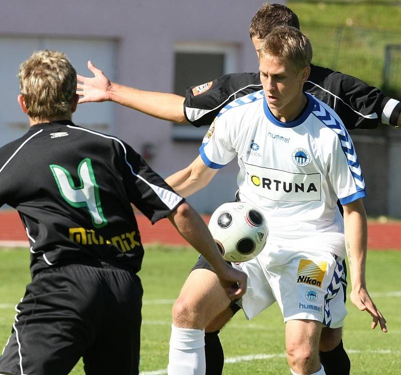 Mistrovské utkání ČFL. Derby mezi béčkem FC Slovan Liberec a juniorkou FK Baumit Jablonec.