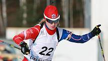 EYOWF 2011. Biatlon - dívky individuálně 10 kilometrů se jel v úterý v jabloneckých Břízkách. Kristýna Černá (22) doběhla z českých závodnic nejlépe a skončila na 8. místě. 