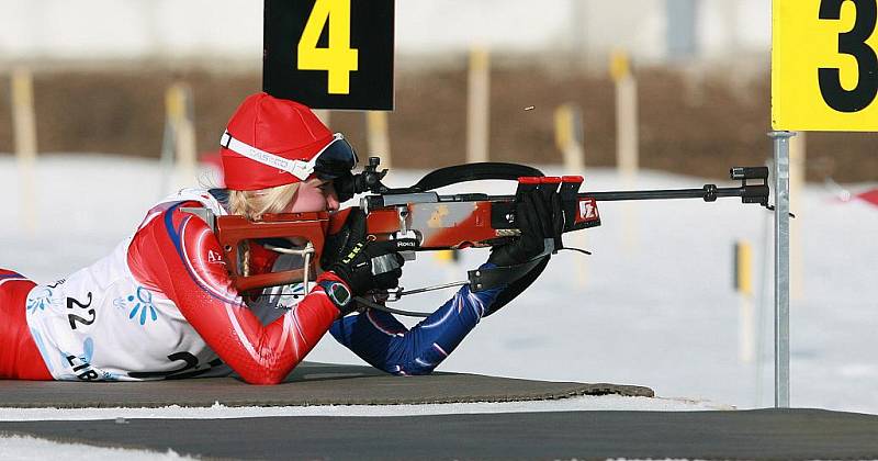 EYOWF 2011. Biatlon - dívky individuálně 10 kilometrů se jel v úterý v jabloneckých Břízkách. Kristýna Černá (22) doběhla z českých závodnic nejlépe a skončila na 8. místě. 